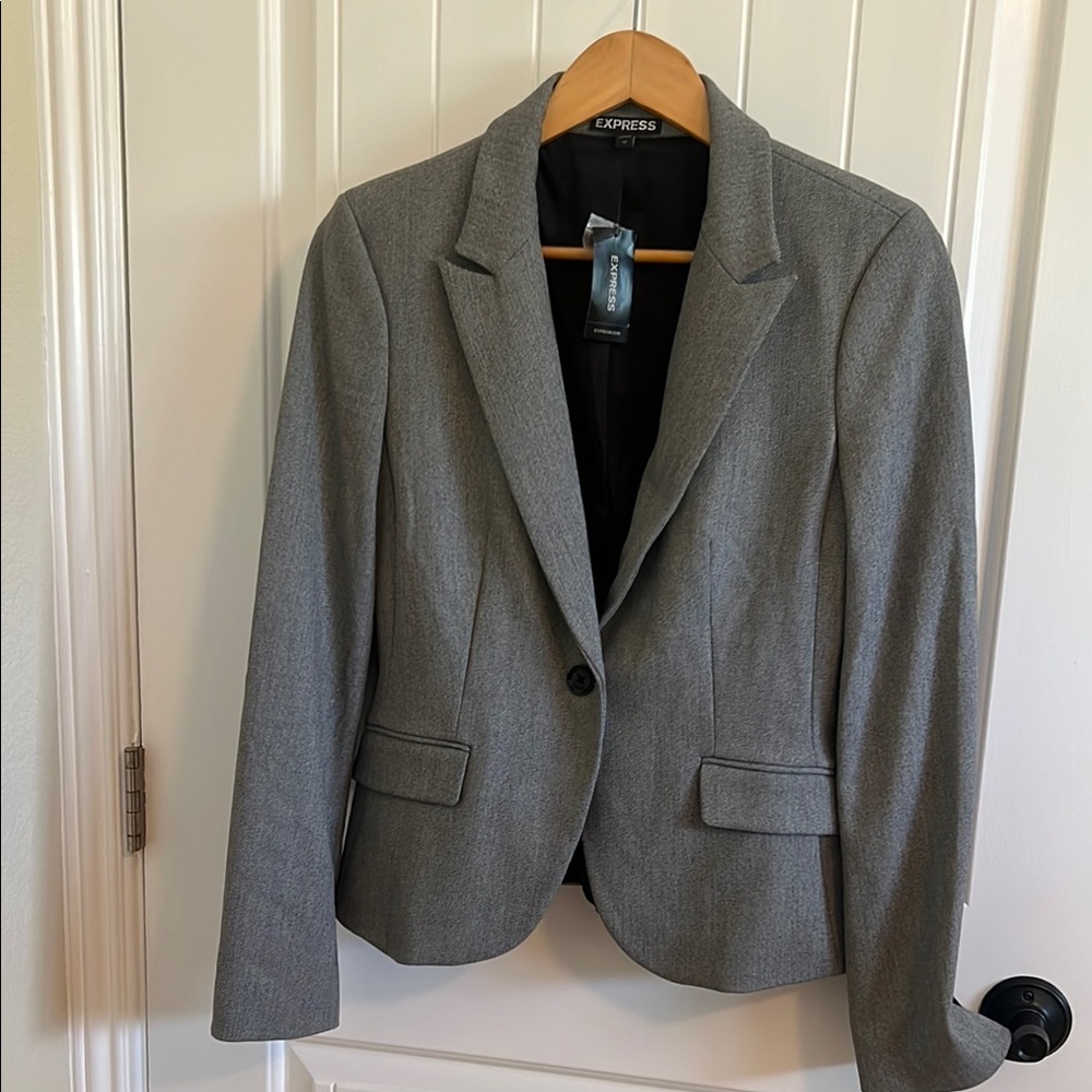 Express Gray Blazer